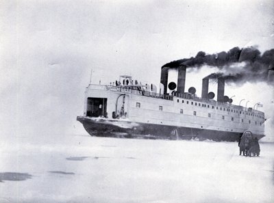 The Ice-Breaking Train Ferry Steamer SS Baikal, Lake Baikal by English Photographer